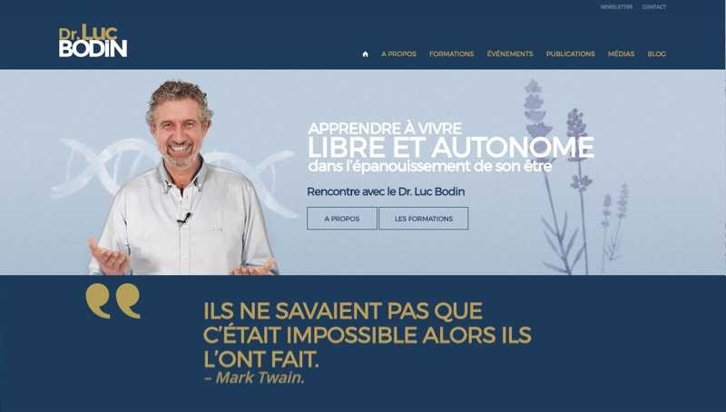 Découvrez le nouveau site web du Dr Luc Bodin
